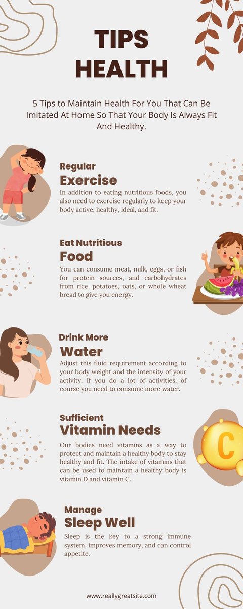 HealthOneworld's tweet photo. "Boost your well-being with these simple health tips! 🌞💪
#HealthTips #WellBeing #SelfCare https://t.co/UNBDtneZgW