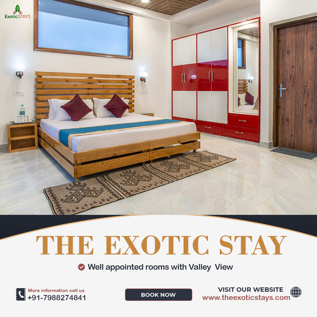 StaysExotic's tweet photo. If you're looking for the best hotel in Shimla with the best rooms and a valley view, then the  exotic stays  , should be your top pick..#best #hotel #besthotel #hotelviews #hotelwithaview https://t.co/BWSvWu1a76