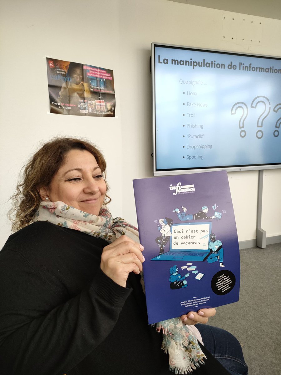 HerblayLycee's tweet photo. Atelier du @cijvaldoise sur les #médias et la #désinformation auprès des 2G08 grâce à @iledefrance #EMI #réseauxsociaux
cc @lvighier @DocVersailles
#ProfDocAcVersailles Merci aux animatrices Pauline, Camille et Safia ! https://t.co/JuRduQYlOF