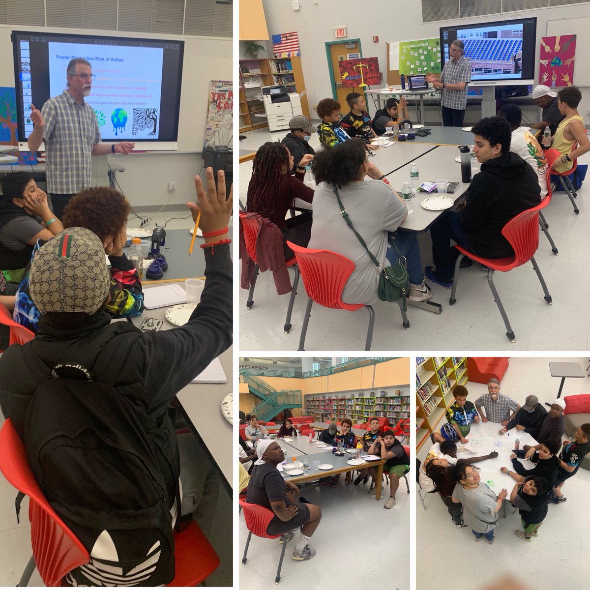 YDInvestigators's tweet photo. Pics with WCC Senior Professor Katzban teaching photography with a theme of environmental awareness as a part of a speakers’ series @BarackObamaYPS @YonkersSchools @ypscommunity https://t.co/YwJYTae4f4