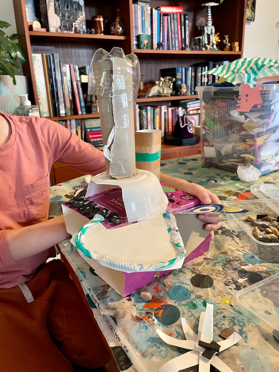 Hey <a href="/StudsonStudio/">Studson</a> this is my 6 year old’s version of Howls Moving Castle. He’s watched all your videos about 50 times and has even started hoarding trash in his room “for later”, much to the delight of his parents 😅 Thankyou for inspiring him 💖