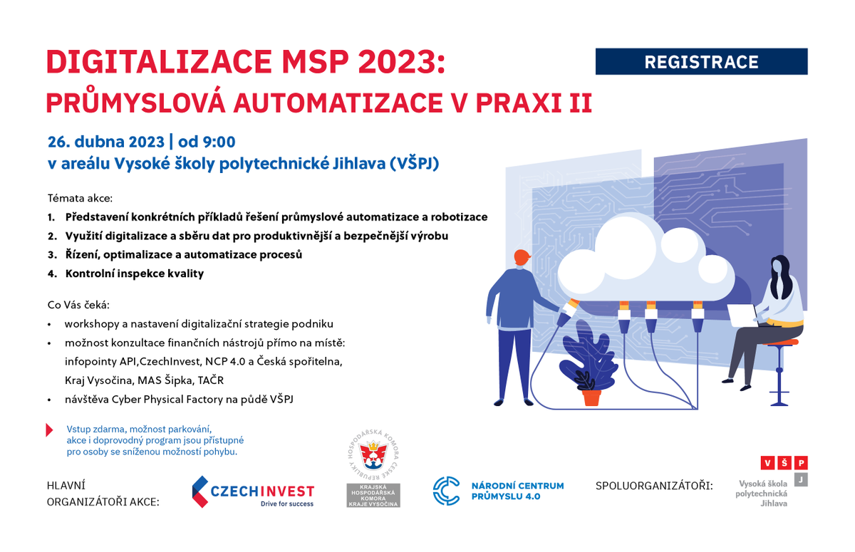 NCP40's tweet image. 🔜 Už jste se registrovali? Roadshow průmyslová automatizace v praxi II v Jihlavě se koná již 📅 26. 4. 
ncp40.cz/udalosti/digit…
Partneři: @CzechInvest_CZ @Hokomora Jihlava, #VŠPJ
Firmy: #Festo, #DEL, #JHV, #Lenze, #Leuze @AtosCZ @SiemensCzech #AxiomTech a další.