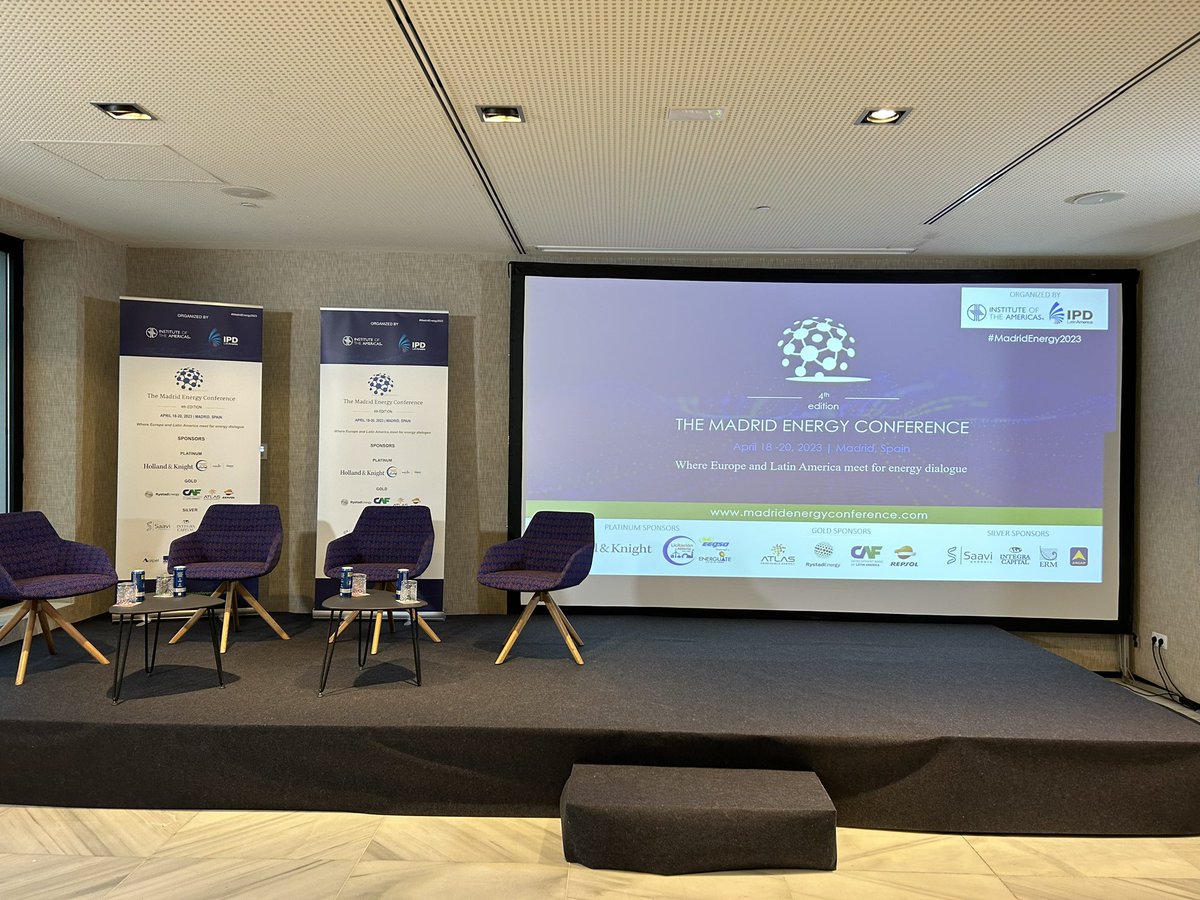 IOA_Energy's tweet photo. The stage is set! 

#MadridEnergy2023 sessions kick off this morning!

@IPDLatinAmerica @david_ipdlatam https://t.co/89FouhTSvW