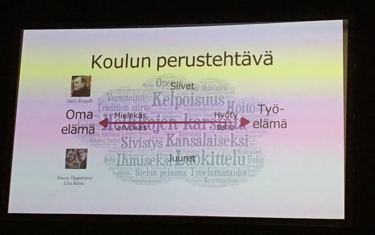 Martti Hellström: Koulun tehtävä on luoda mahdollisuus hyvään elämään. Kaikki tärkeä tapahtuu kohtaamisissa. Digitaalisuus voi tuoda elämästä parempaa ja merkityksillisempää. #itk2023 #koulu #digitaalisuus <a href="/Marttihellstrom/">Martti Hellström</a>