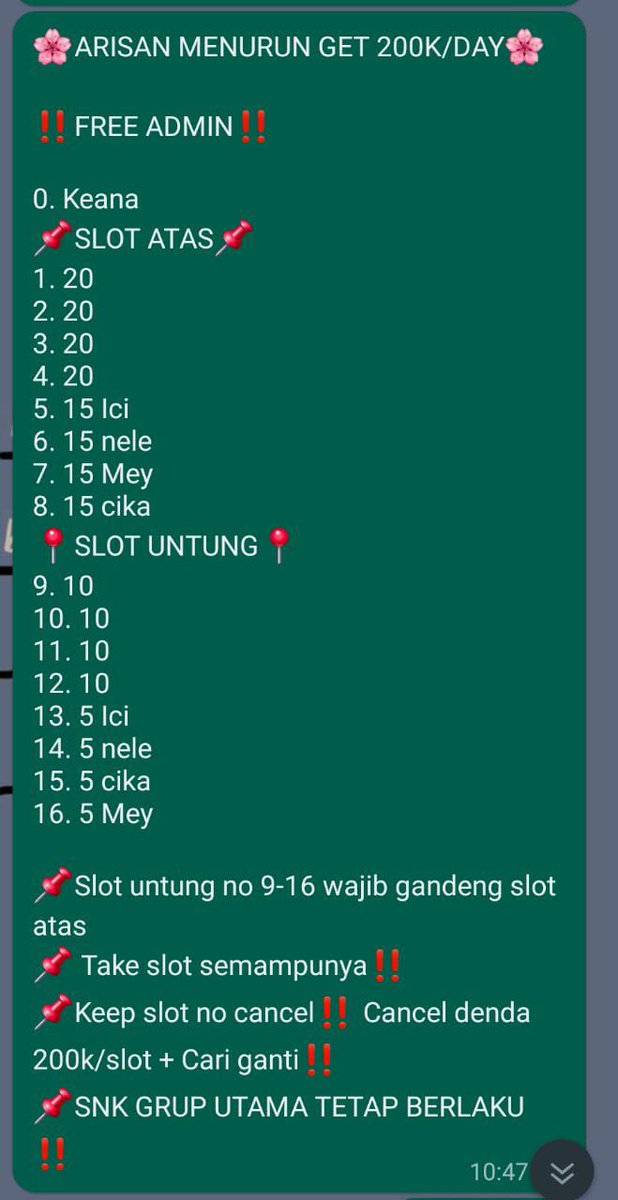 yukk yang mau join arisan ba langsung join ke arisan kak <a href="/ssensian/">𝐤𝐞𝐚𝐧𝐚 𝐩𝐮𝐧𝐲𝐚🍉𝐨𝐩𝐞𝐧 𝐚𝐫𝐢𝐬𝐚𝐧 𝐞𝐚</a> available arisan mendatar, duos, trios, menurun bisa sungg join aja yaa chat.whatsapp.com/BFEeXeSzysS6L5…