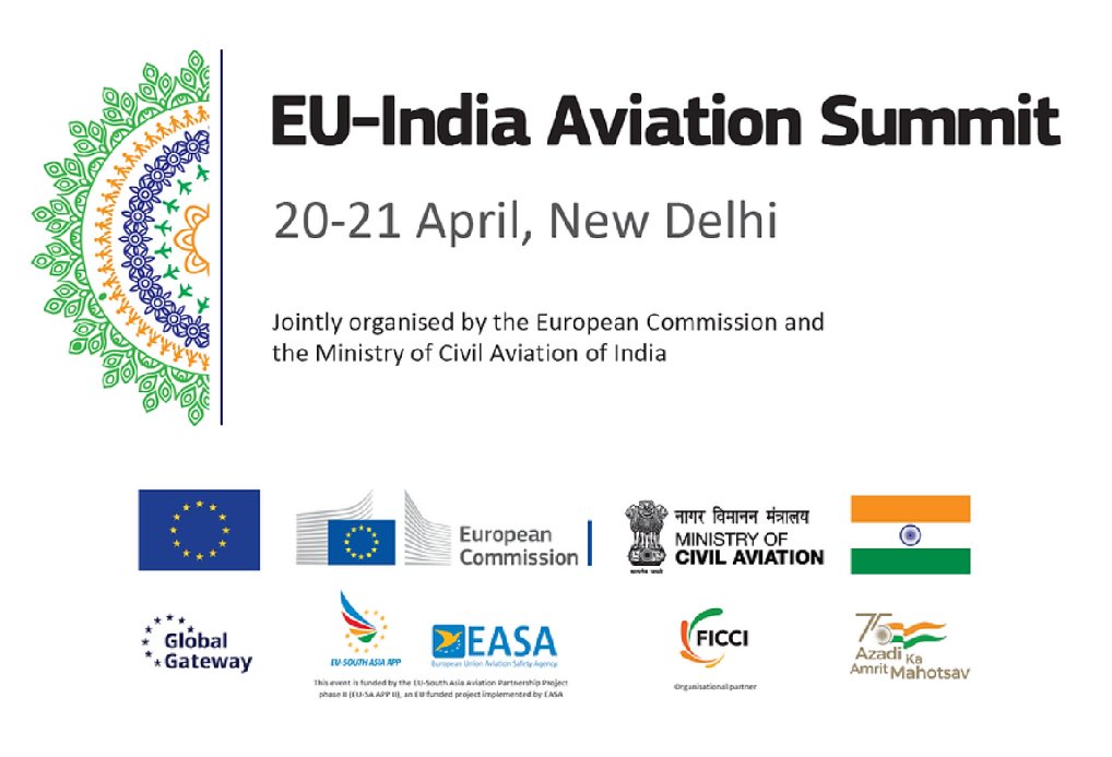 EU_SA_APP's tweet photo. The @EU_Commission and the @MoCA_GoI are co-organizing the EU-India Aviation Summit as a platform for collective dialogue and future cooperation in aviation; Held in Delhi, 20-21 Apr 2023, it is funded by the @EU_SA_APP, an EU-funded project implemented by @EASA

#EUIndiaAviation https://t.co/dhKBU4wsvx