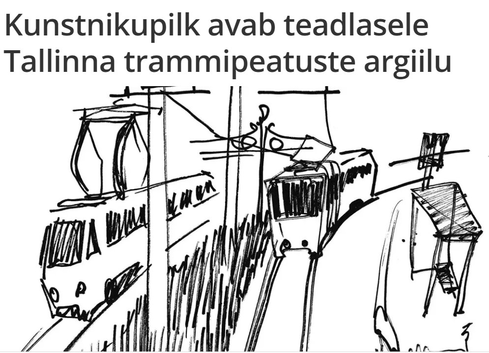 Happy to talk about my tram stops sketches in the interview with the Estonian Science portal <a href="/Novaator/">ERR Novaator</a>  novaator.err.ee/1608950623/kun…
