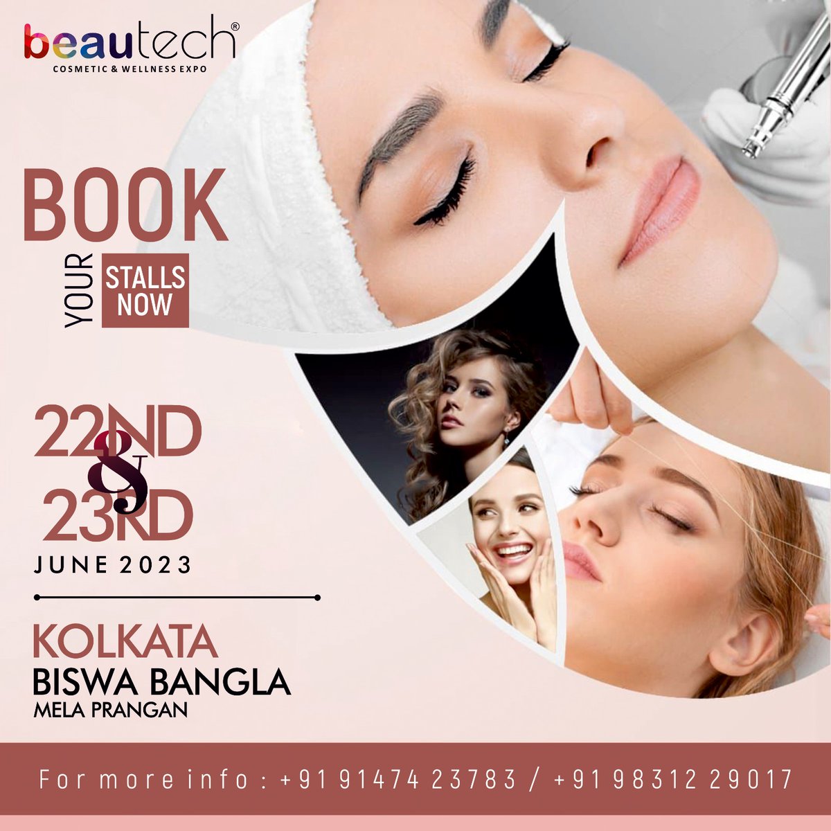 BeautechExpo's tweet image. Book your stall now:- bit.ly/3UxxFSJ

#beautech #beautechexpo #cosmetics #wellness #wellnesstips  #kolkata #kolkatadiaries #kolkatabeautyblogger #kolkatafoodie #kolkatacosmetics #kolkatayoutuber #beautysalon #beautytips #hairstylist #makeup #makeupartist #beautychallenge