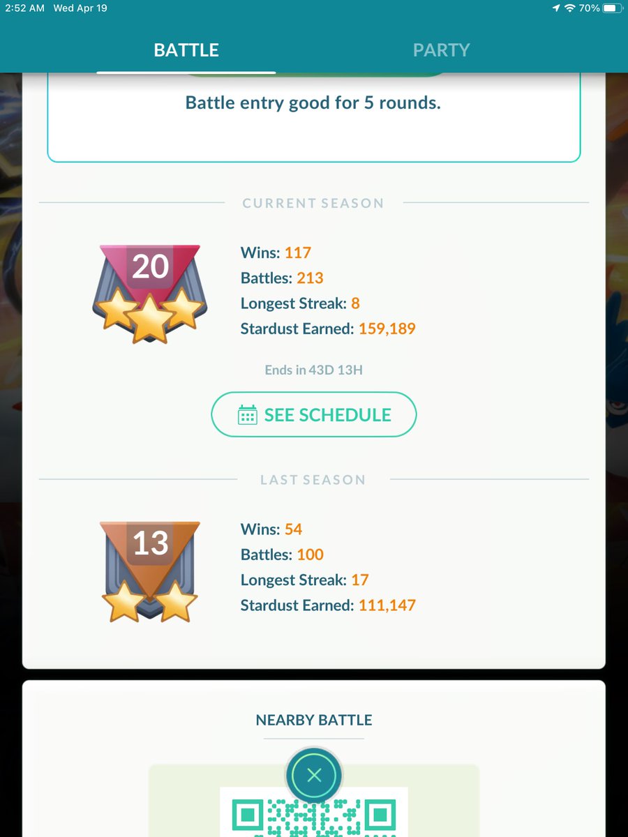 BlackUniGryphon's tweet photo. (((o.O))))
😱😨😲
#Rank20!!! #GBL
#PVP #GOBattleLeague #PokemonGO
How??? IDK!!!! #MyPokemonGoLife
My frickin NERVES!!! https://t.co/GHz0ioZT4J
