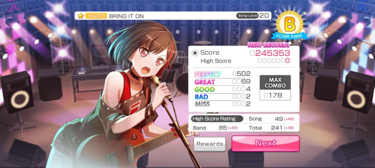 Gust_Yanma's tweet photo. Queen Himeno suggested another game called "Bandori"

A bit more challenging than ProSekai but I got it https://t.co/2XrGz1CstX