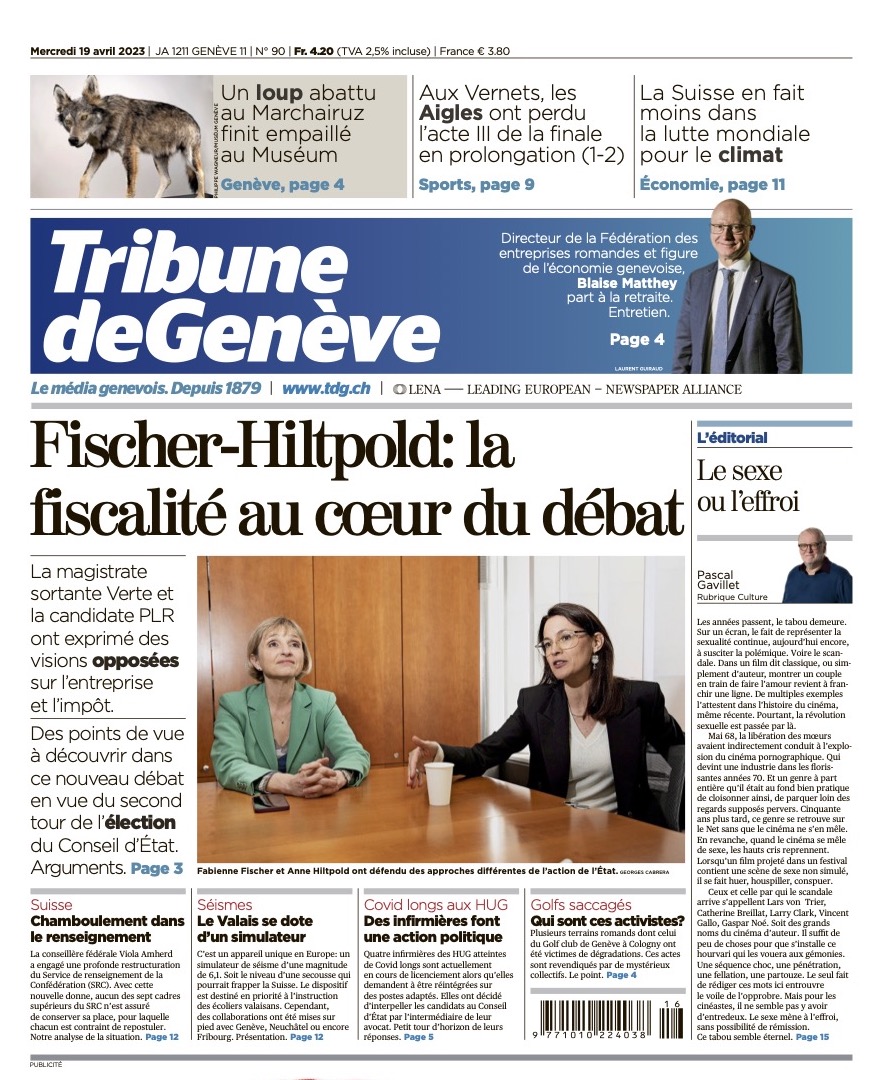 Je me bats pour des conditions-cadres favorables aux entreprises: par ex. loyers corrects, employés formés. Pour cela, l'Etat a besoin de moyens, contrairement à ce que pense la prétendue "alliance" de droite #GE. Voir mon ITW avec la PLR Anne Hiltpold tdg.ch/comment-aider-…