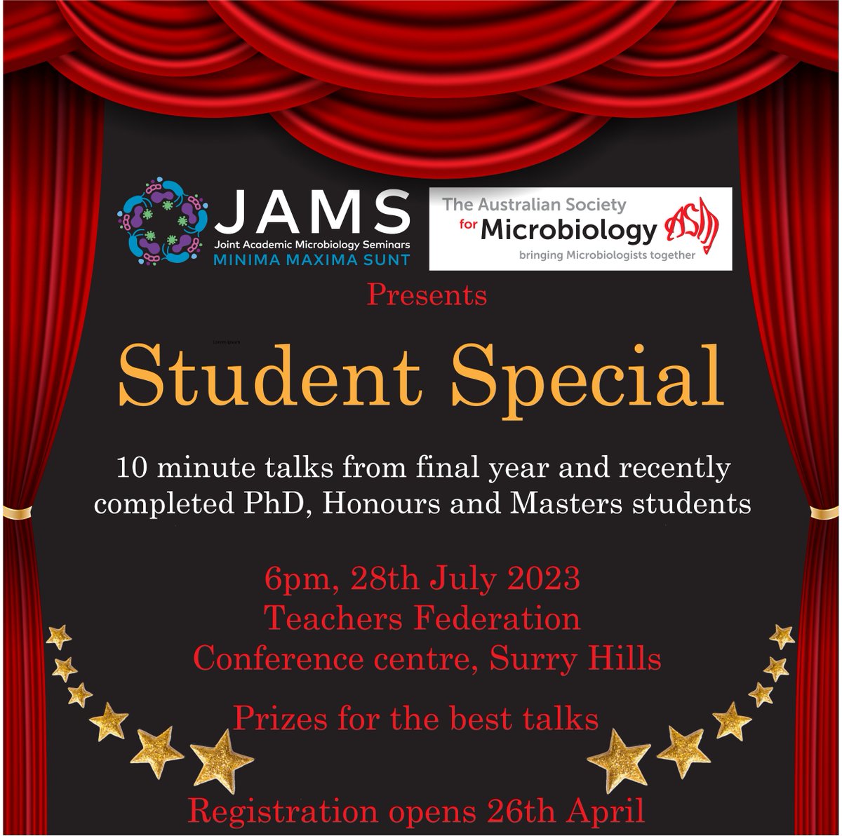 Our ✨Student Special✨ is back in 2023! and this year it is brought to you by both <a href="/AUSSOCMIC/">ASM</a> and #JAMSSyd

keep your eyes peeled 👀for that registration link dropping April 26th