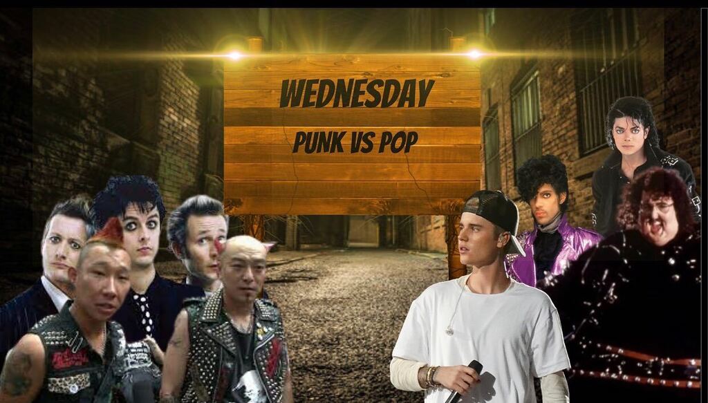 cmpms_official's tweet photo. Patriots, don’t forget that Wednesday’s “Rock the Test” theme is Punk vs. Pop! https://t.co/qvYnL2s6u7