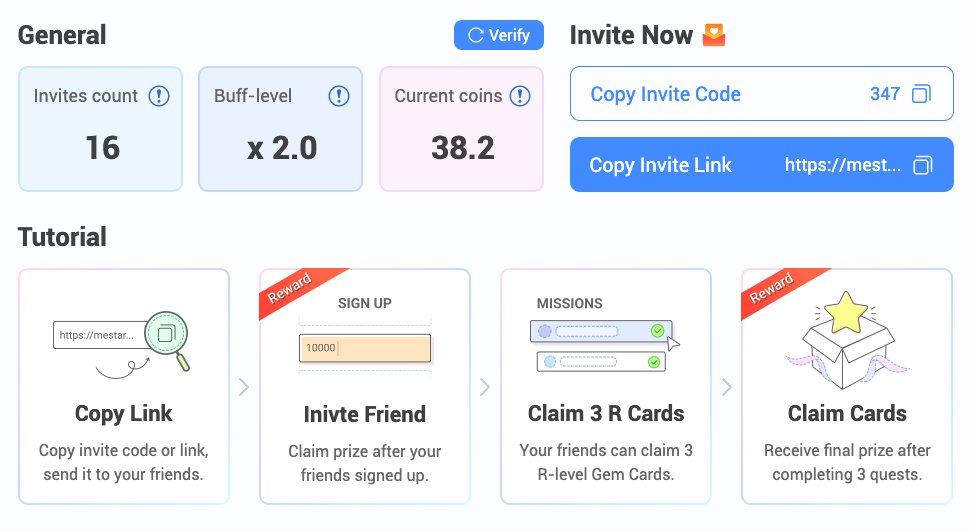 🪙Wanna earn $Star Coins without a Mia in STAR Bank? Here's your chance!
🚀Referral system is officially LIVE!!!
🔥Get on and start earning today @ mestar.me

#tokens #Giveaway #Giveaways #GiveawayAlert