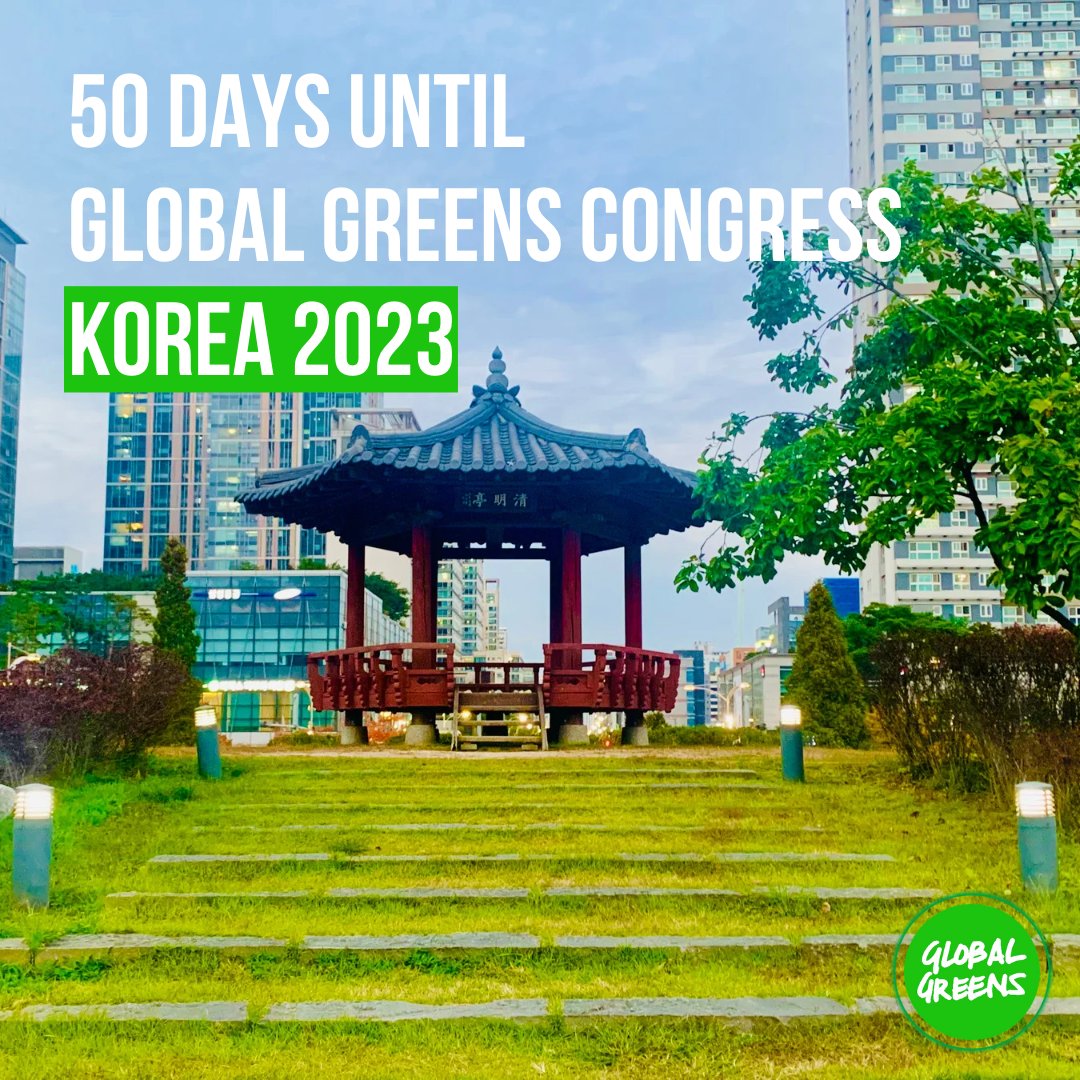 globalgreens's tweet photo. The countdown continues! 
We are just 50 days away from the Global Greens Congress! 

Here are some of the sessions you can look forward to: 
🌏 Global Ecocide Law 
♻️ Sustainable Production 
🤑 Green Economy 
🏳️‍🌈 LGBTQIA+ A Global Perspective 
...and so much more! 

Join us 👇 https://t.co/tOZfiKuGCy