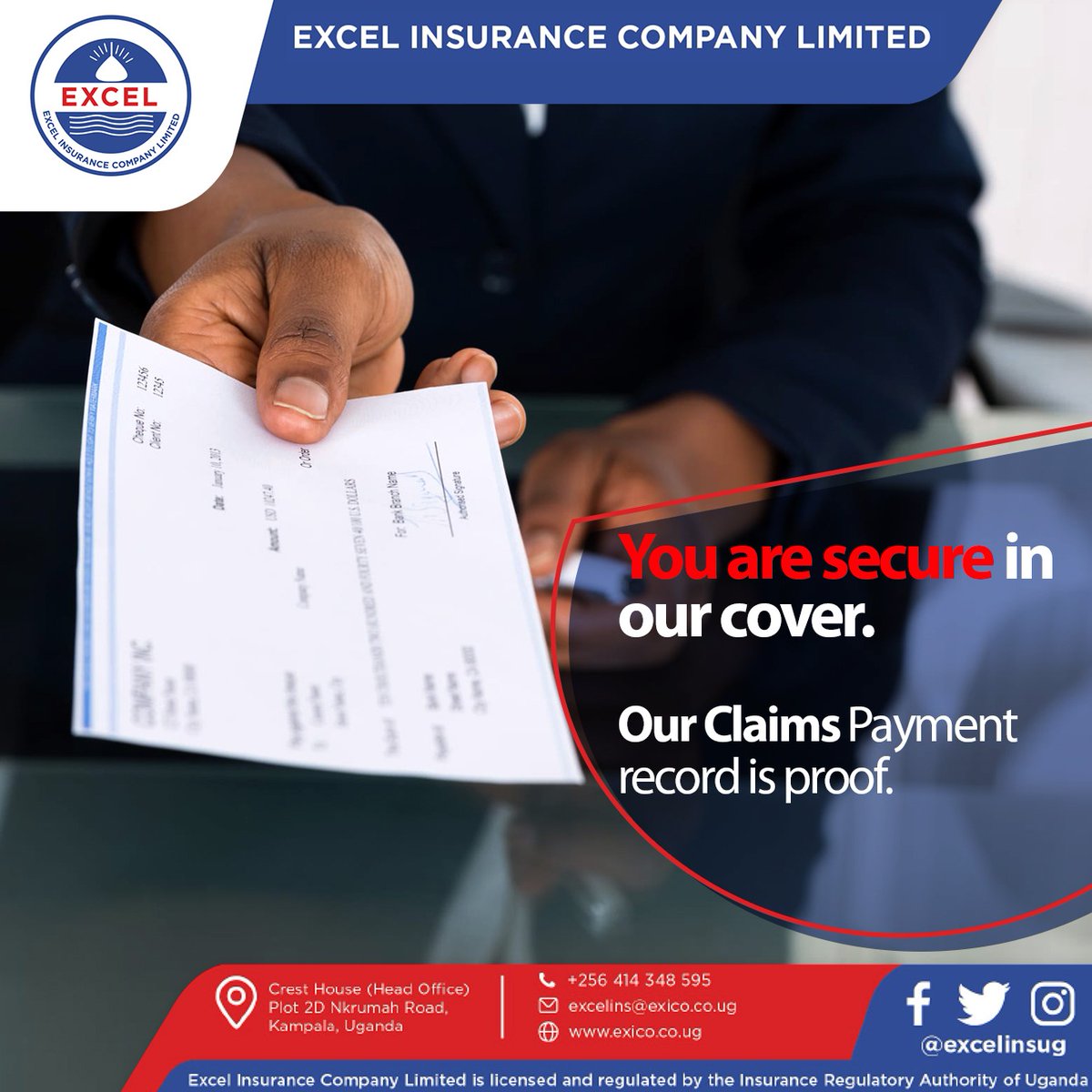 excelinsug_'s tweet image. Be assured of our quick response when you are insured with us. 

Get insured via exico.co.ug or you can access all our services anywhere in the country via:
📞 0414 348 595 

 #ExcelInsurance #Insurance #ClaimForm #WednesdayMotivations