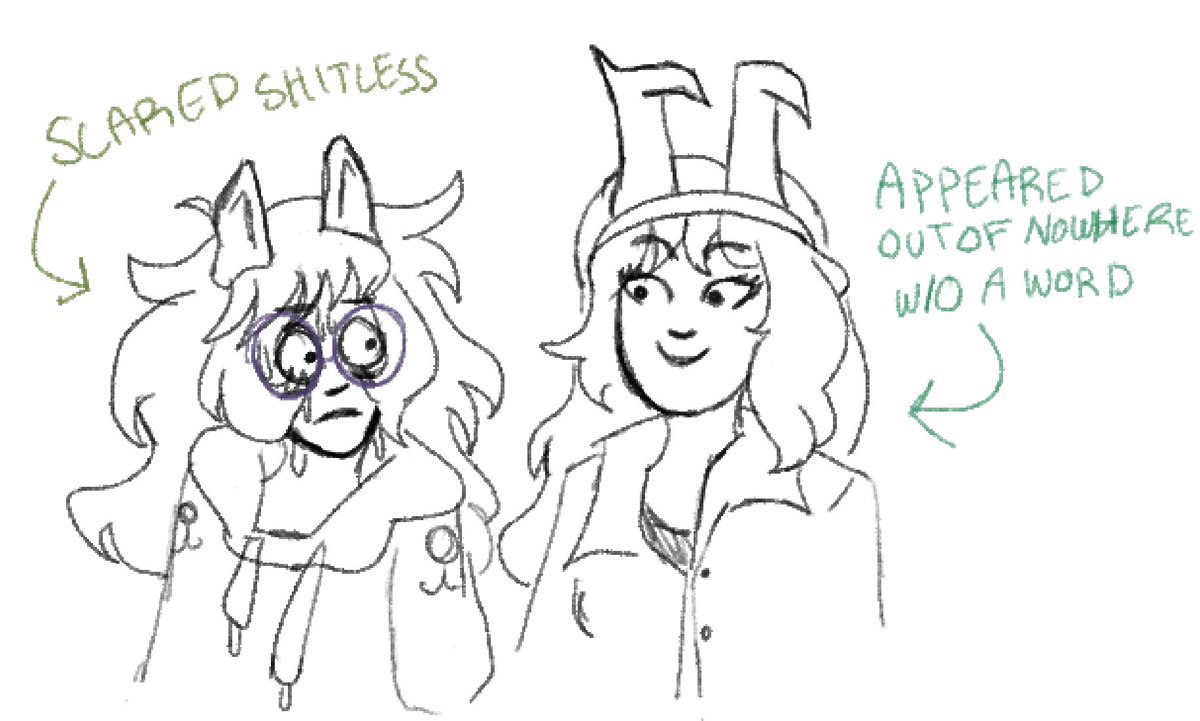 ssolveigrart's tweet photo. hi everyone!! im still alive, i just get rlly bad at posting my own artwork (i am so self conscious its unreal :’) ). its something im tryna to work on though and i’ll try to be more active on this account! for now though have some silly doodles :) https://t.co/JZ4eIO04eK