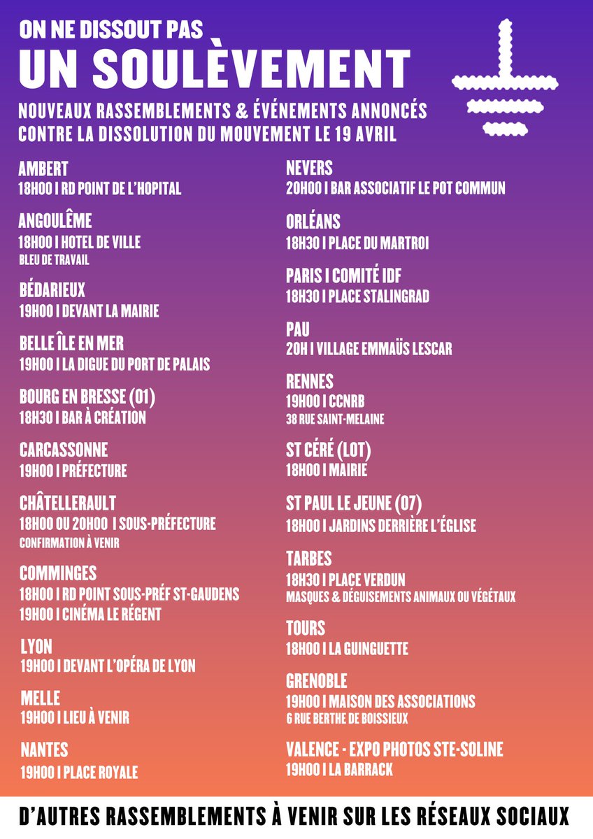 NantesenCommun's tweet photo. Partout en France des rassemblements auront lieu, parce qu’on ne dissout pas un soulèvement.
C’est la #ContreDissolution https://t.co/txHlTlx45E