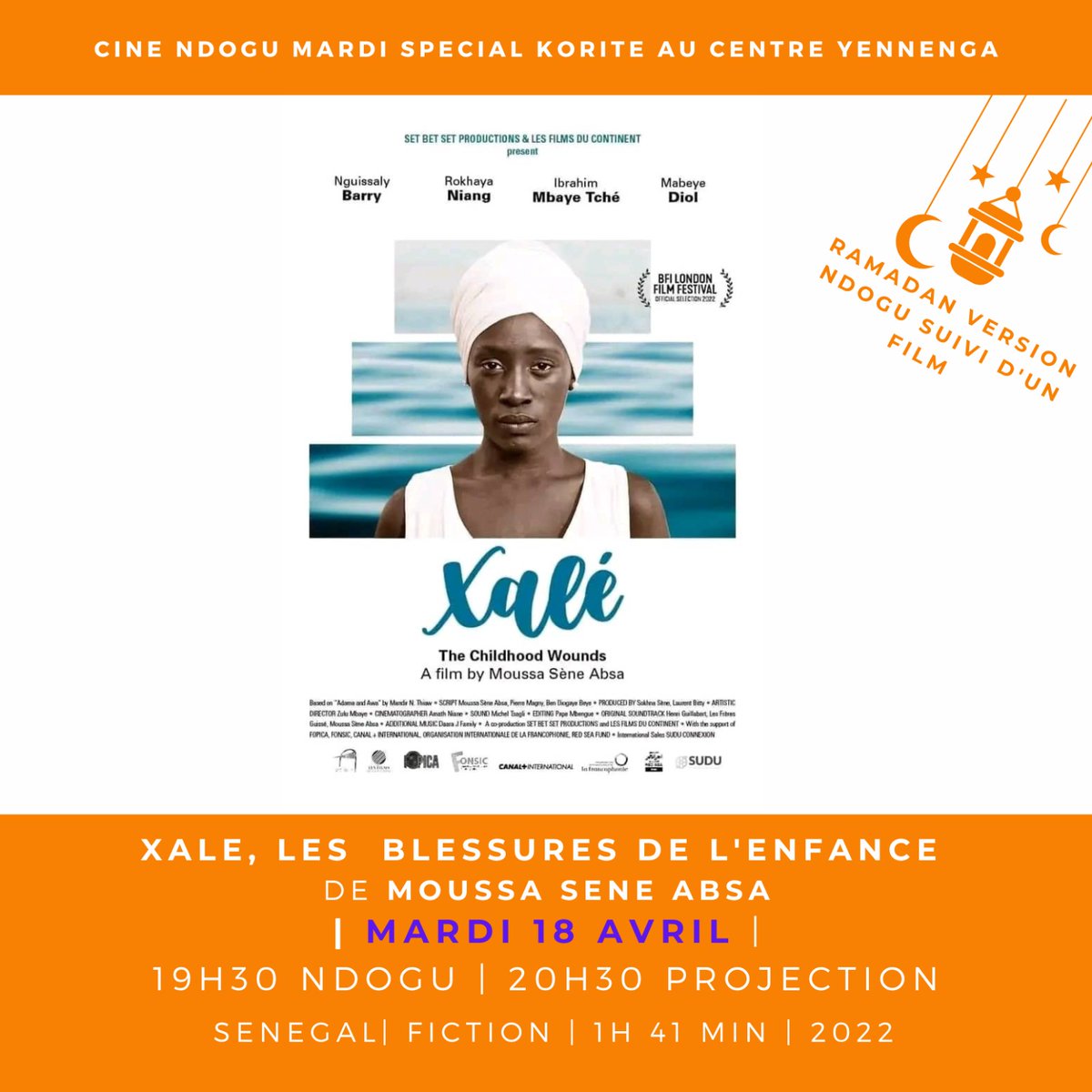 Fou_Conscient13's tweet photo. Hier, j'ai eu la chance d'assister à la projection du film (long métrage) de Moussa SENE Absa intitulé "Xalé" au centre Yennenga, qui est vraiment un chef d'œuvre. Un monument du cinéma sénégalais voire africain, le film est d'une réussite exceptionnelle...
#film #Xale #Cinema https://t.co/VSgHNdWsze