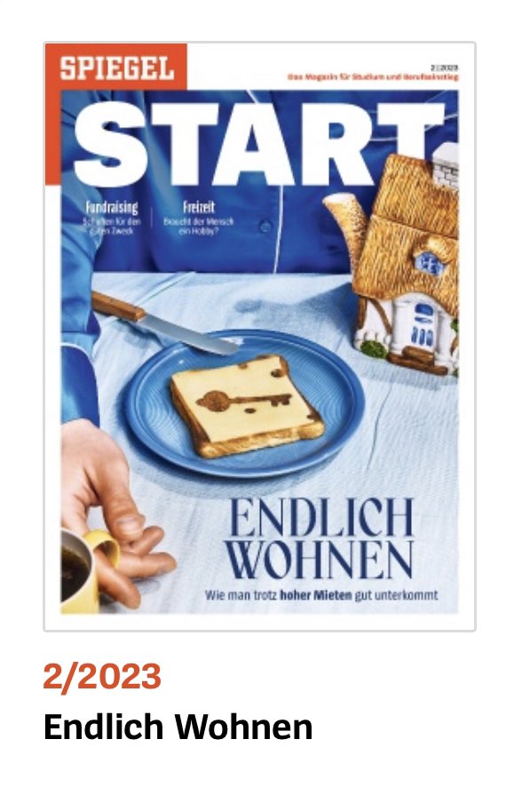 stefiminza's tweet photo. „Endlich wohnen: wie man trotz hoher  Mieten gut unterkommt“ gibt es am Kiosk. Die Titelgeschichte hier digital: https://t.co/Wm5I7Cimuf @derspiegel https://t.co/PnxMpwFfge