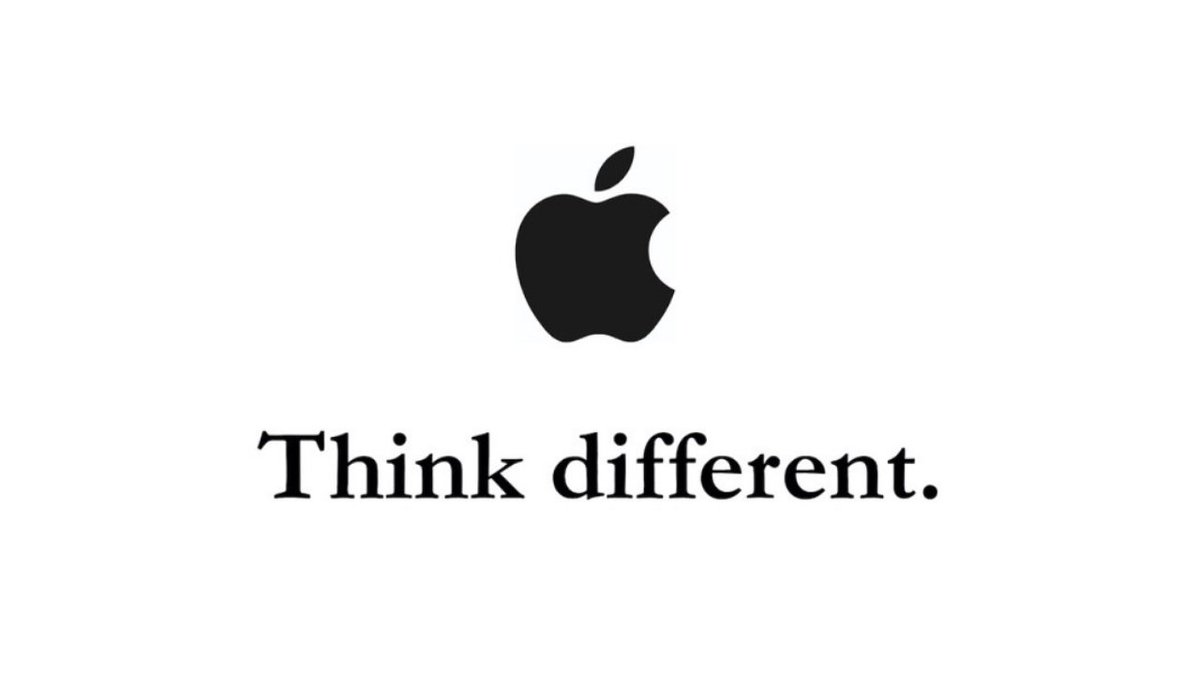 MMBytes's tweet photo. In the late 90s, Apple hired ad agency TBWA\Chiat\Day to create a new campaign. The agency came up with "Think Different," featuring iconic rebels and revolutionaries.

The slogan became a hit and has since become synonymous with Apple's brand.

🧵13/13 https://t.co/JmiJbxBv9t