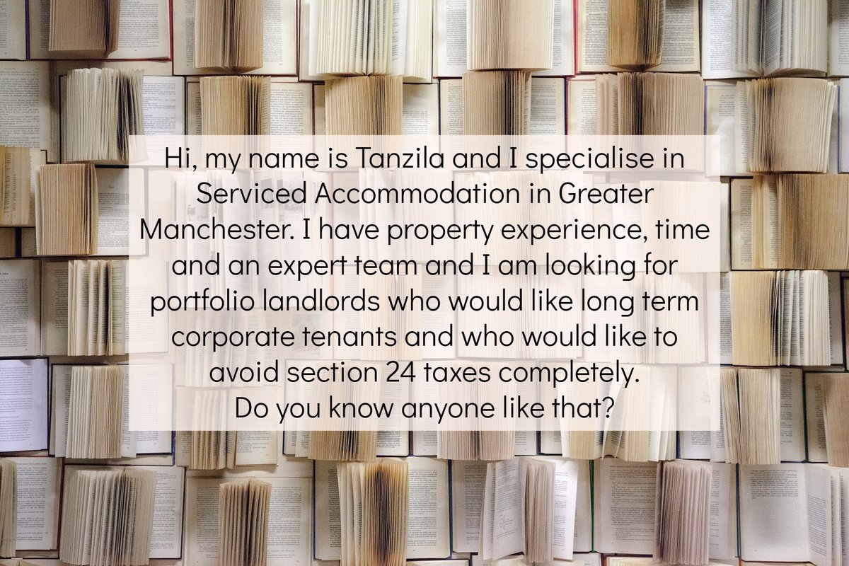 Do you know anyone like that? If so, let's connect and see how we can work together.

#servicedaccommodation #propertyinvestor #R2R #R2SA #portfoliolandlord #section24 #cra_property