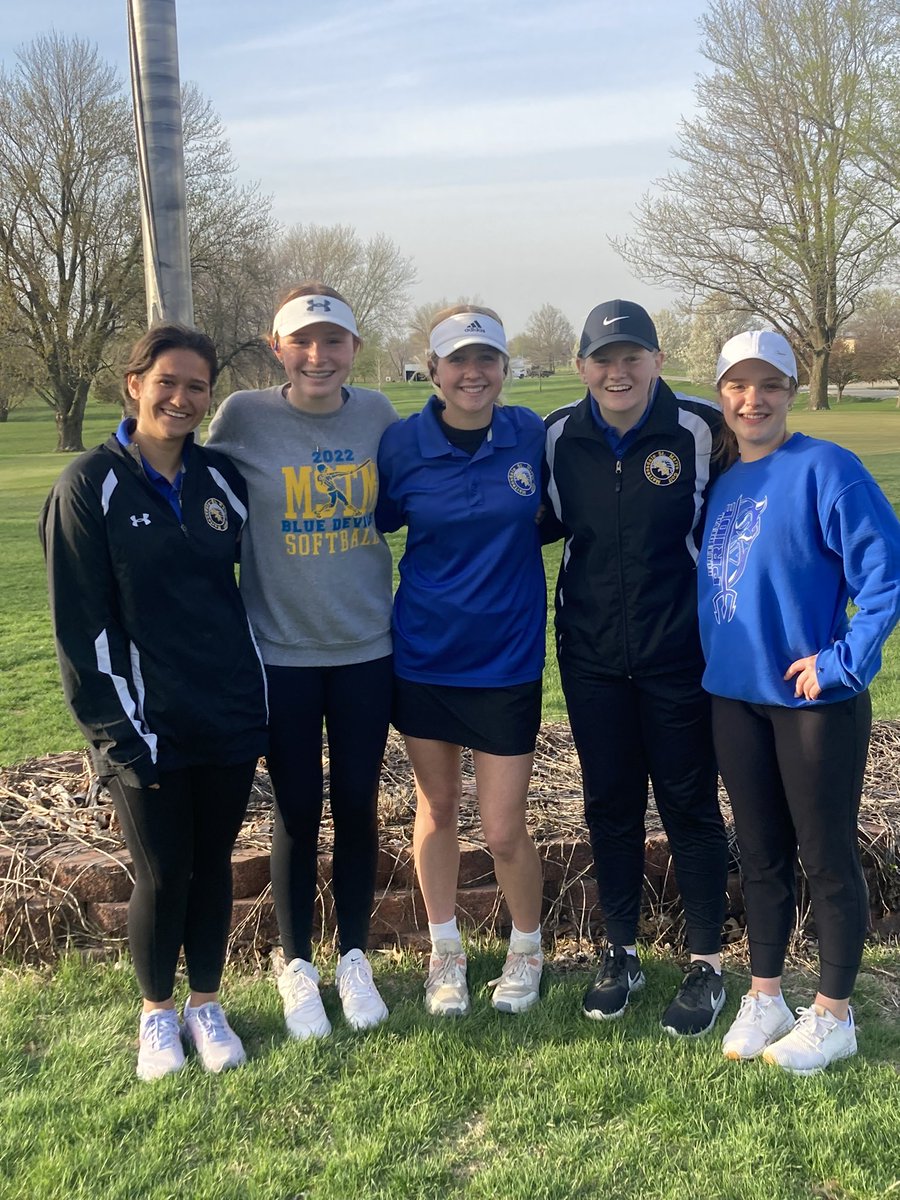 GolfMSTM's tweet photo. Another night of #DevilDomination on display at Mount Ayr last night by the Girls team! Girls take the win and Kathryn Ballard takes home Medalist!
Huge shoutout to Coach Gibson for filling in on a split location meet day! #Steps123 #anothaone https://t.co/0VE2SUO7xB
