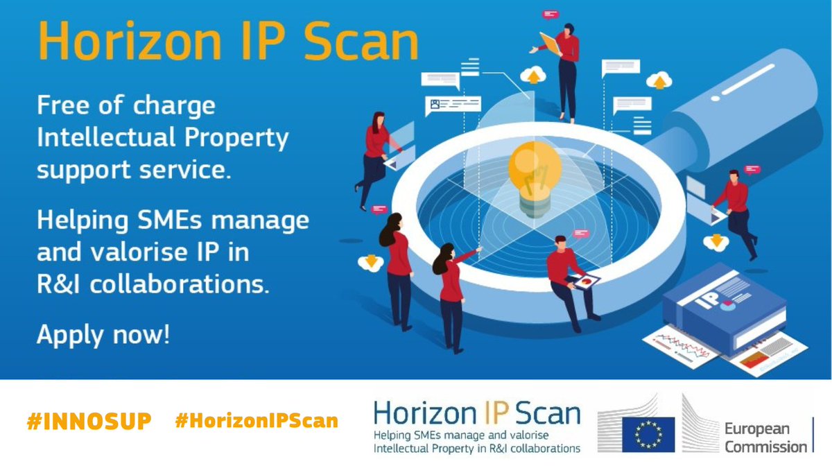 EU_EISMEA's tweet photo. Want to learn more on #HorizonIPScan services?

Join the next info session to get an insight into the background of this #innovation support initiative of the European Commission.

🗓️ 11 May, 16:00-16:30 CET

Check the agenda &amp; register here 👇
https://t.co/Lm9g6qcznX #INNOSUP https://t.co/AgpJgbA3ue