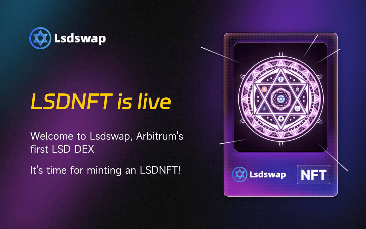 We already have the counter on the official Mint website: lsdswap.finance
More information about the benefits of minting an LsdNFT can be found here: docs.google.com/spreadsheets/d…
#agility $AGI #LSD #lsds #Arbitrum