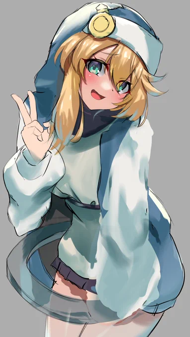 フワフワした衣装は難しいですね。ボツ絵です。描き直します。 