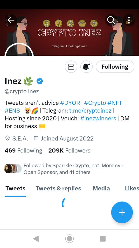 Sammyenha1's tweet photo. @crypto_inez Hoping to win😭 https://t.co/b2G92c91q7