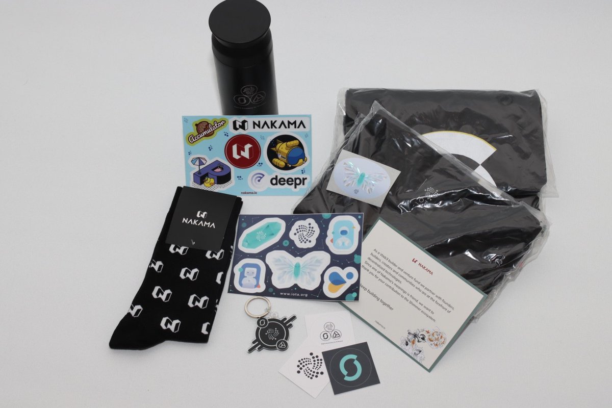 Get ready to take your love for #Nakama #IOTA #Shimmer to the next level! 
We've been cooking up something special behind the scenes - limited edition physical merchandise gift boxes.👀