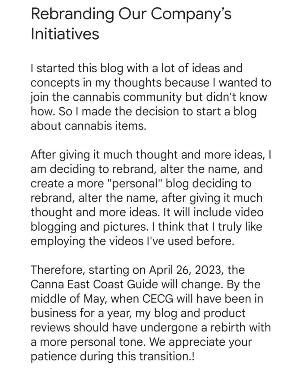 #rebranding #business #cannabis #cannabisblogger #cannabiscommunity