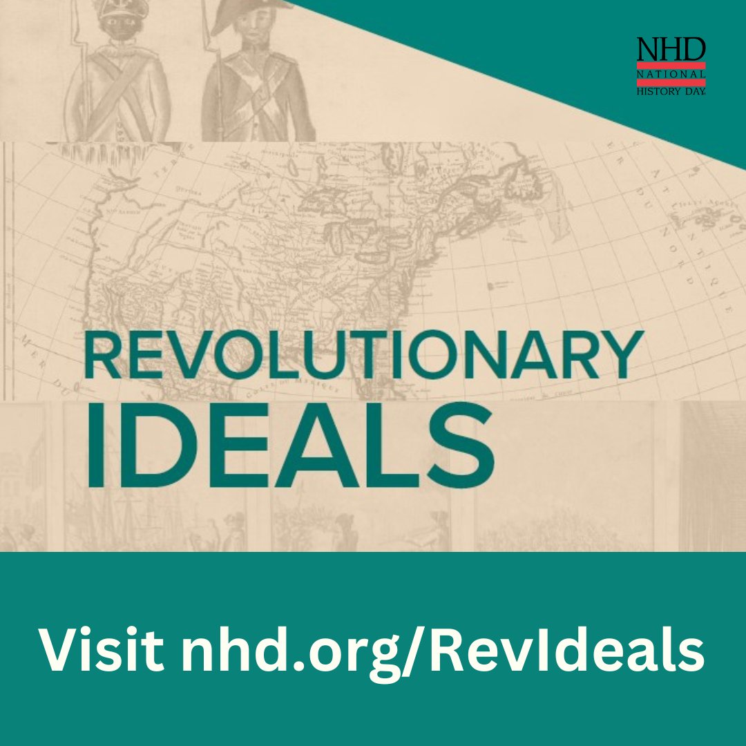 National History Day on Twitter "Attention Teachers! 📣 Check out REVOLUTIONARY IDEALS a new