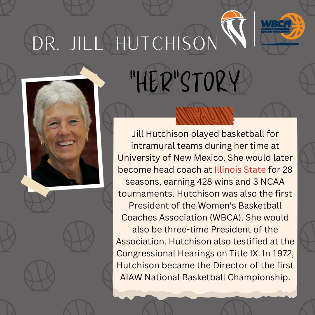 Today, we want to highlight #WBHOFamer Dr. Jill Hutchison by sharing "HER"story. 

Jill is also a member of the 2009 WBHOF Inductee class.

#WBHOF #ClassOf2009 #HonorCelebratePromote
