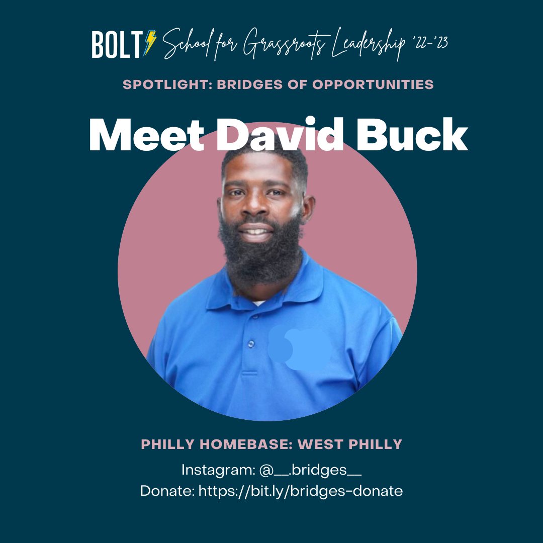 Meet David (Dave) Buck, the founder of Bridges of Opportunities! More on Dave on our Instagram: instagram.com/phillybolt