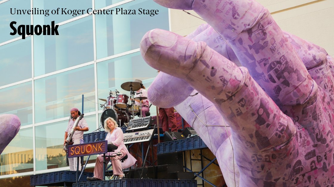 When you #Give4Garnet to the #KogerCenter you support "Koger Center Presents" which delivers diverse seasons of new and outstanding entertainment including the Live in the Lobby Series, the Plaza Stage Concert Series, &amp; events in Gonzales Hall. buff.ly/3UxX9Pz