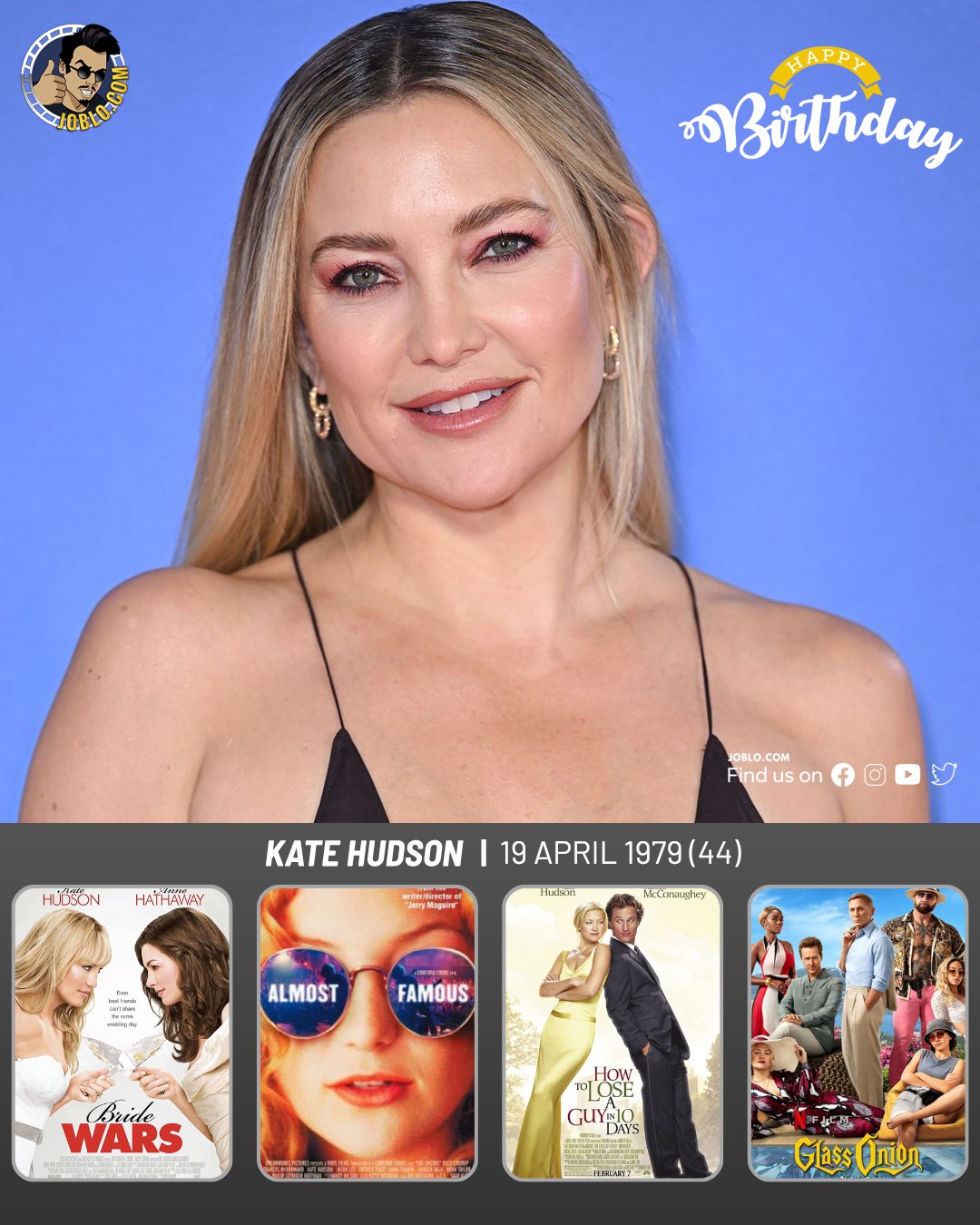 Happy birthday to Kate Hudson, who turns 44 today!    