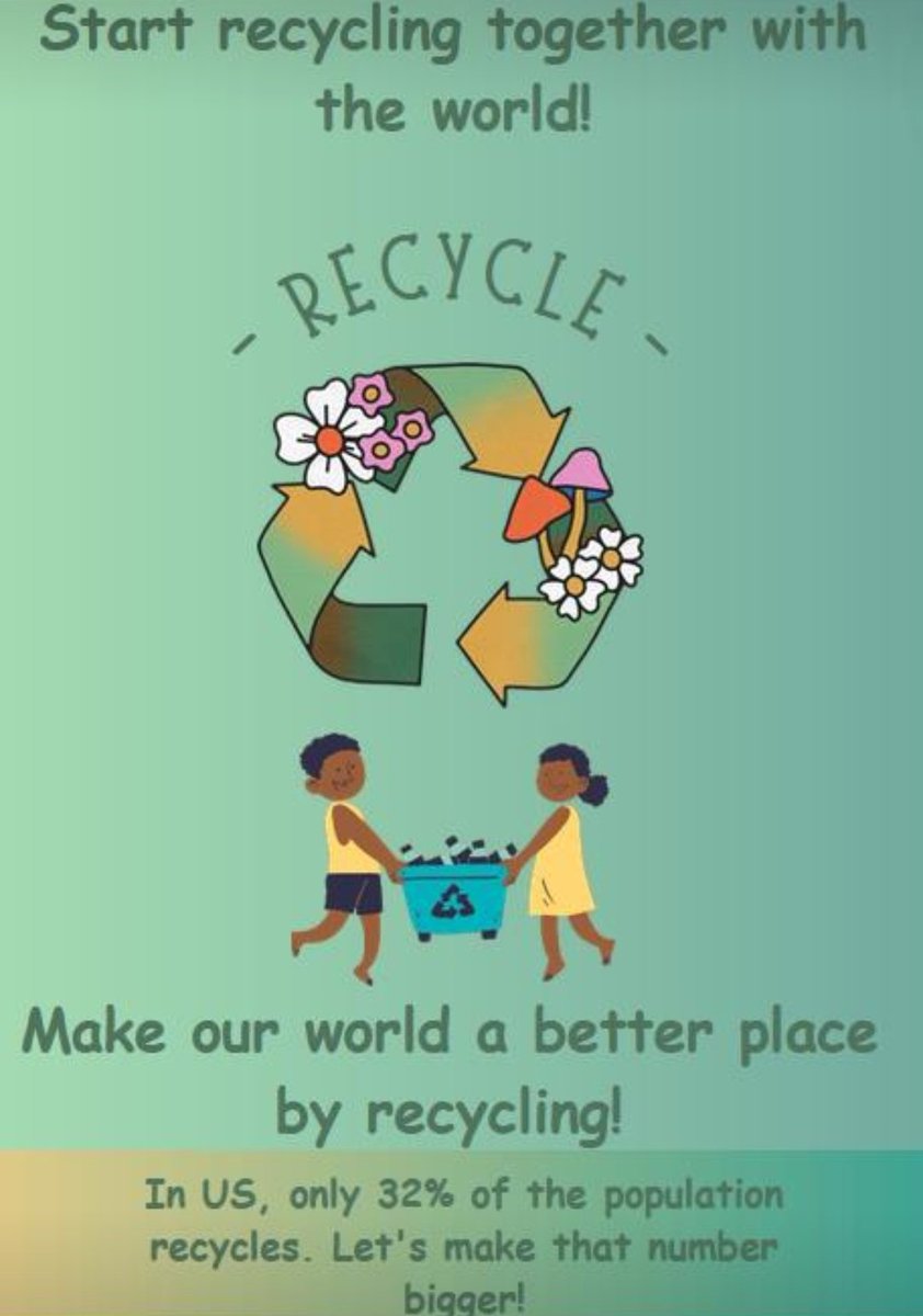 Science Recycling Poster project!

°Digital Creation°

#recycle#scienceproject