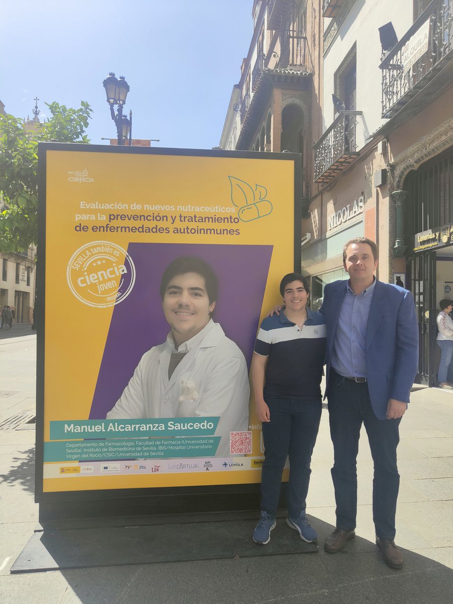 InvestigaUS's tweet photo. Ya podéis visitar la 2° exposición de 'Sevilla también es Ciencia' esta vez dedicada a jóvenes investigadores 👏 Os dejamos las primeras 📷 de algunos de los investigadores/as de la @unisevilla que podéis conocer en la Av/ de la Constitución
 https://t.co/G4fQV4FbRS

#DivulgaUS https://t.co/Ikq6xfVQRo