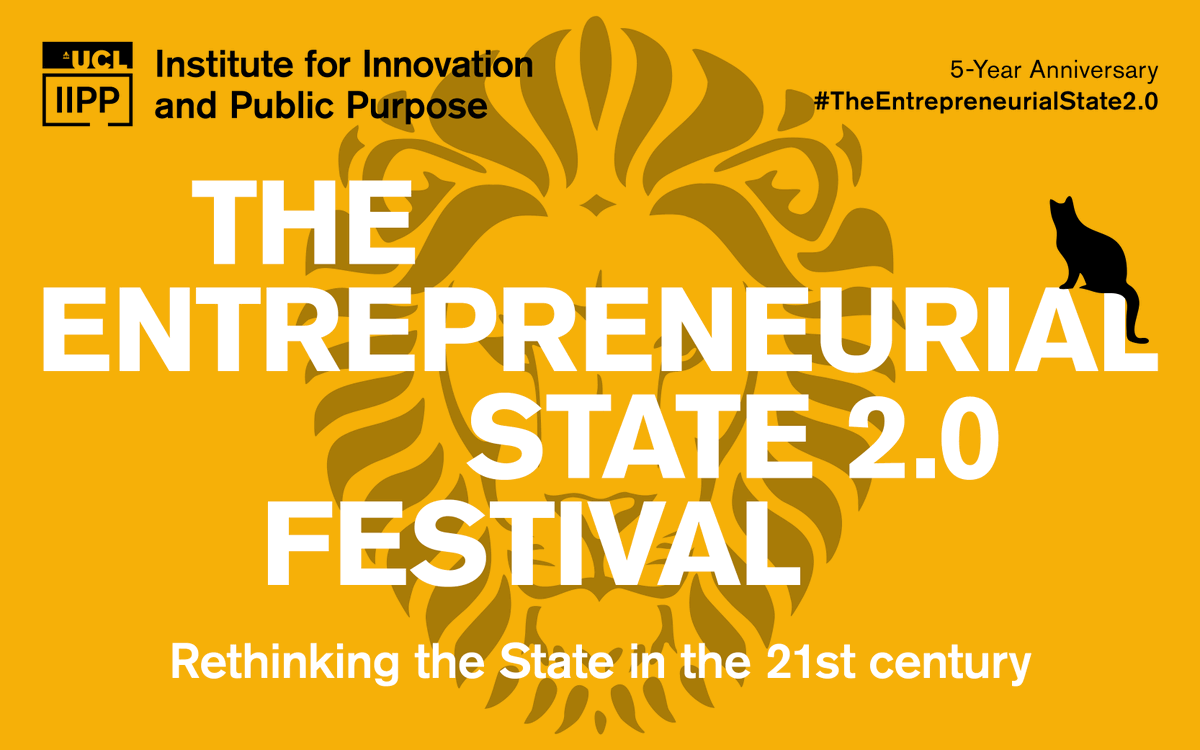 🚨 The IIPP Entrepreneurial State 2.0 Festival begins tomorrow!  It celebrates the 5th anniversary of IIPP and the 10th anniversary of <a href="/MazzucatoM/">Mariana Mazzucato</a>’s book on the topic. Do join us! #TheEntrepreneurialState2

Info/tickets ➡️ bit.ly/3M2SKBZ