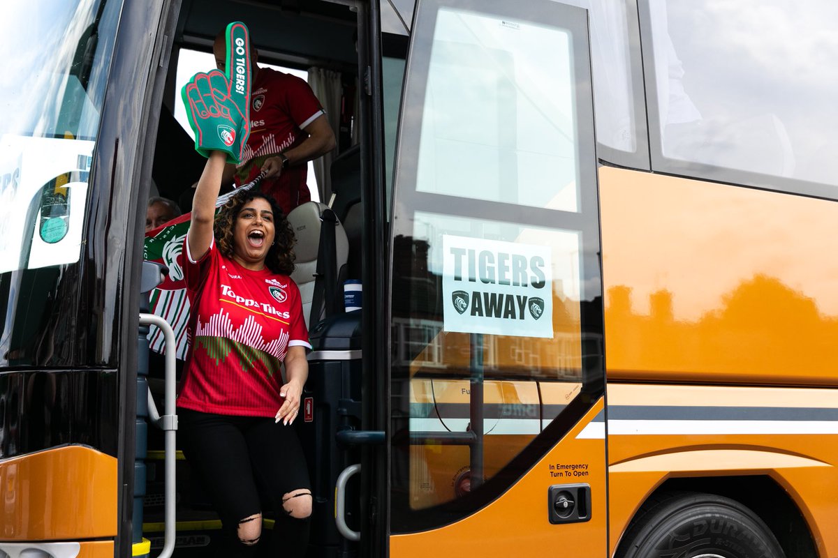 Places on Supporter Bus #1 are now SOLD-OUT!

If you'd like to secure your seat to travel down to Twickenham, there are still buses available to book now. A reminder that stadium entry to the Championship Final will be free for all!

Book now:
Tickets.LeicesterTigers.com/en-GB/categori…