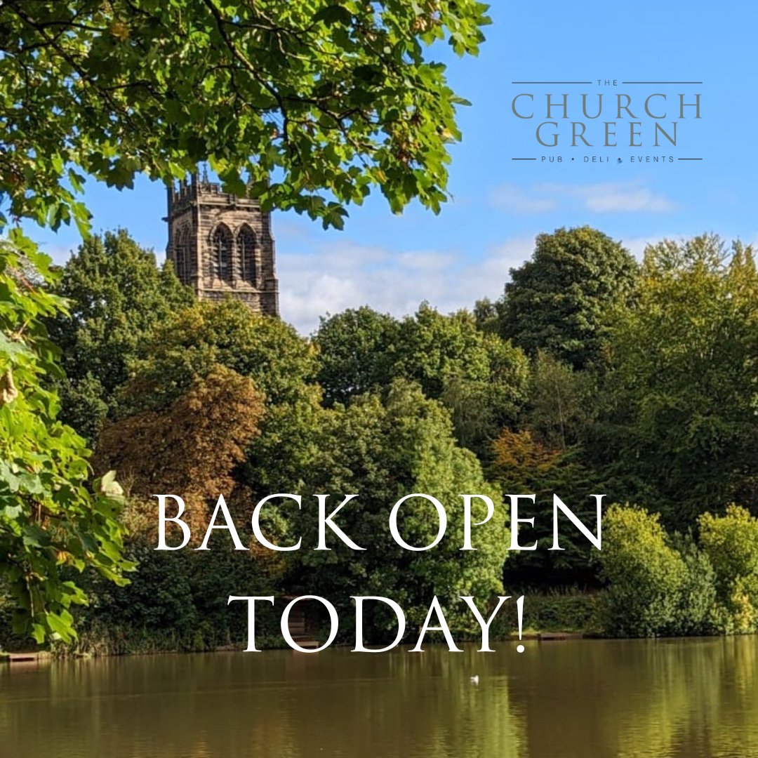 TheChurchGreen's tweet photo. Just saying 😊
We're back open today  with a brand new menu!
See you there 👋 https://t.co/XWbKEwyYRo