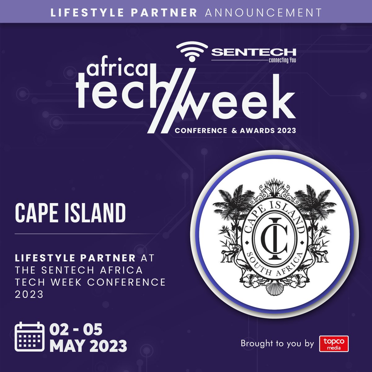 We are thrilled to announce our lifestyle partner <a href="/Cape_Island/">CAPE ISLAND</a> at this year's Sentech Africa Tech Week Conference! 💥

Get your tickets today - hubs.la/Q01LF5_70

#ATW #ATW23 #SentechAfricaTechWeek #Tech #Entrepreneurs