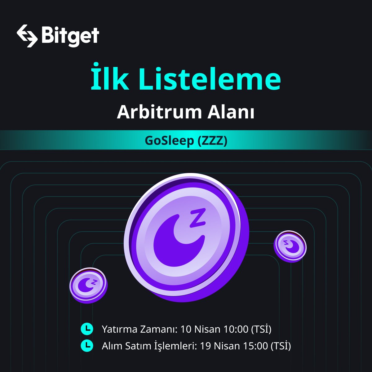 bitgetturkey's tweet photo. 🔥 $ZZZ #Bitget #Arbitrum alanında !
@gosleep01
🚀 Şimdi $ZZZ trade edebilirsiniz!
👉 https://t.co/9n7lylgqKC
#BitgetZZZ #BitgetLaunchpad https://t.co/6NJX5Qn7WC