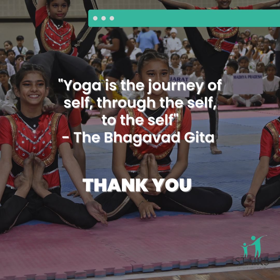 StairsNGO's tweet photo. Unleashing the power of youth through Yoga! Witness the incredible performance of young talents in the STAIRS National Sports Championship. Let's support & encourage these future champions on their journey towards holistic well-being!#OneIndiaOneGoal
#StairsNationalChampionship https://t.co/LgAVn34Ws5