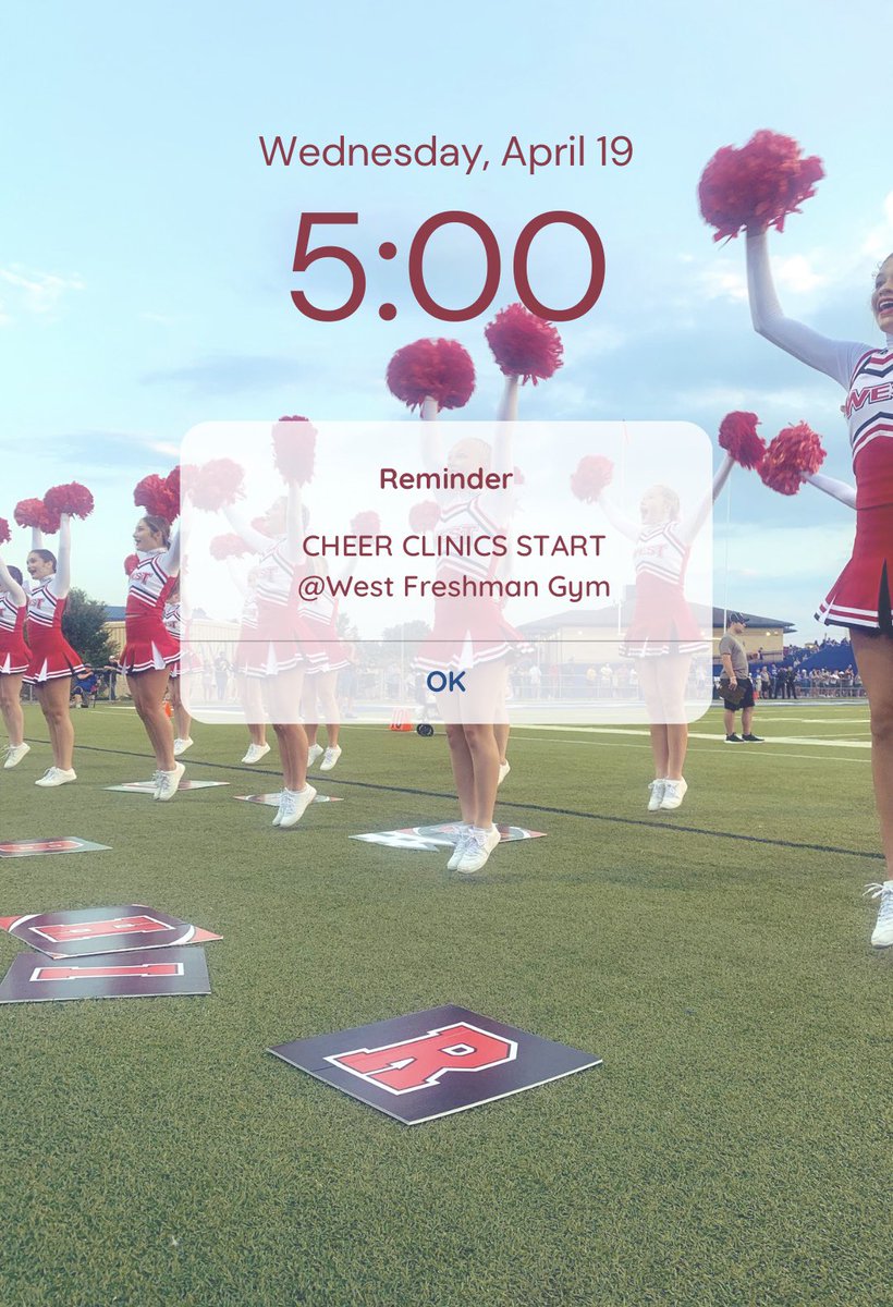 LWHS_Cheer's tweet photo. ⏰⏰⏰ https://t.co/BIuyeqiv8M