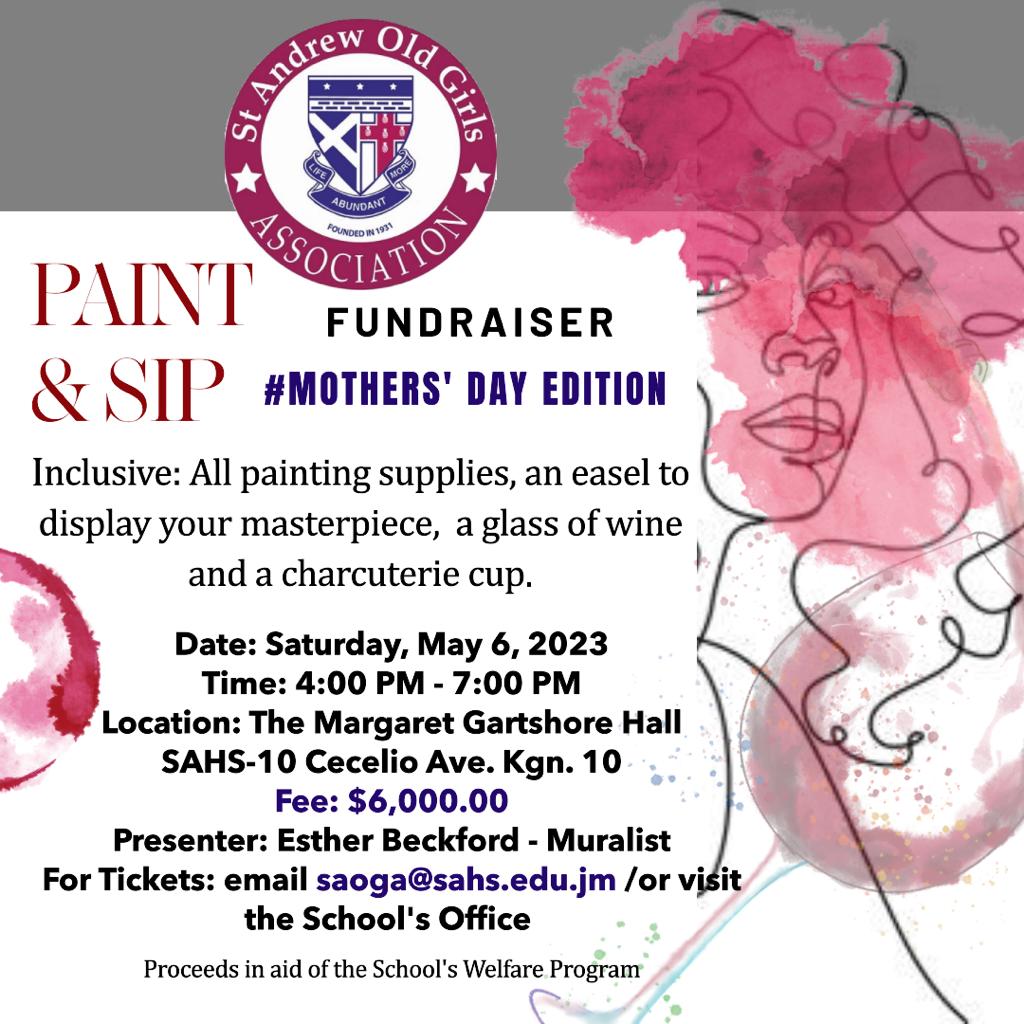 sahsforgirls's tweet photo. SAOGA's presents Link Up on Sat April 22, 2023 @ 5pm and Sip and Paint on Sat May 6, 2023. Tickets Available for Sip and Paint at the School's Office. - https://t.co/VjAzL0zrO1 https://t.co/QYPfx6unMg