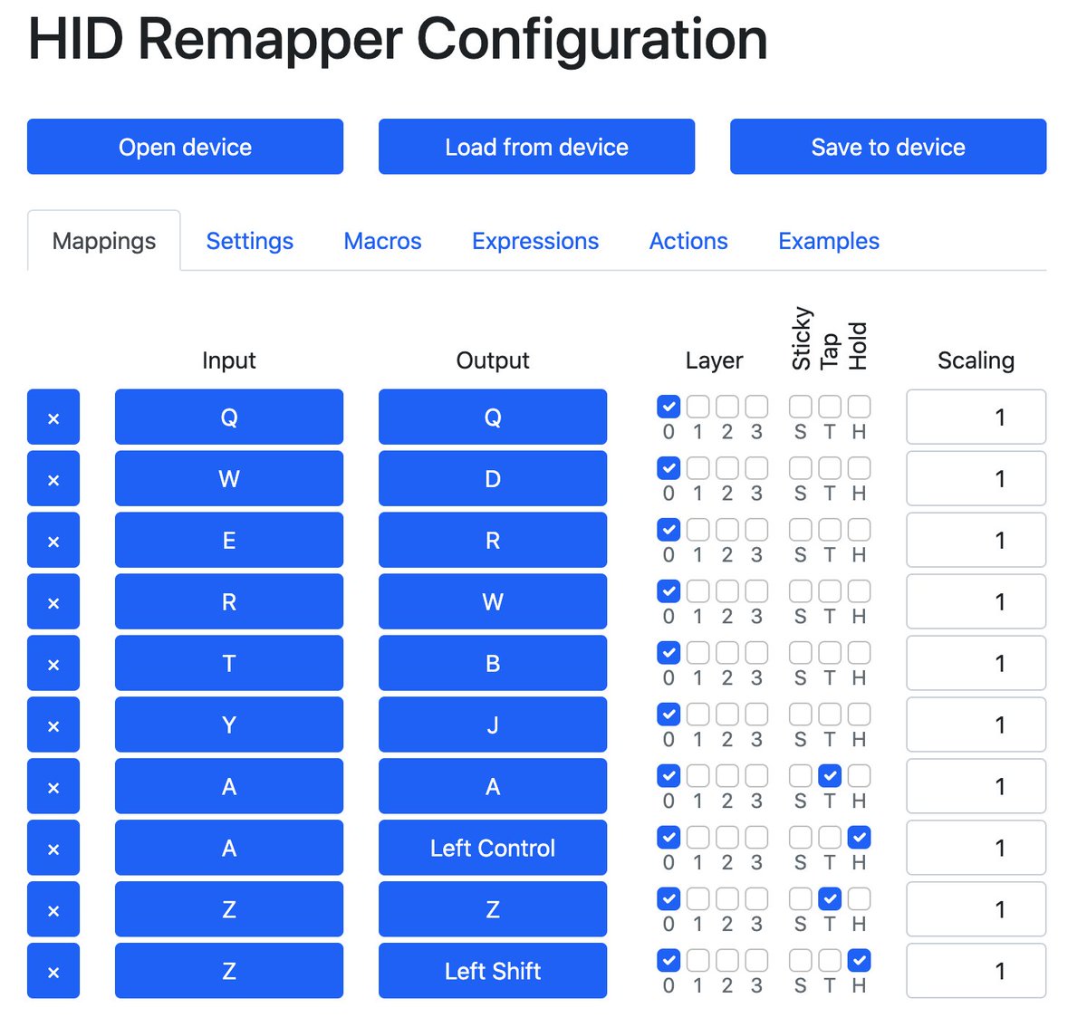 ta28ek's tweet photo. 論理配列といえば、HID Remapperでも対応できます。
本格的な設定をしたければ、Remap対応のKeyboard Quatizer等に負けると思いますが、
とりあえずQwerty以外の論理配列を試したい!というニーズには十分応えてくれそう😆
レイヤー、マクロ、Tap/Hold機能もありまっせ!
#HIDRemapper #論理配列 https://t.co/6gaXsnf1Ba