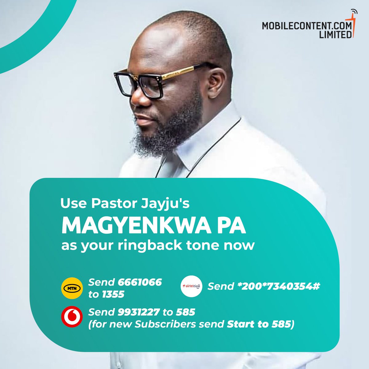 PastorJayju's tweet photo. Enjoy the presence of God at all times. Use Magyenkwa Pa or Already Provided as your ringback tones by using the short codes.
#Pastorjayju
#Obiaransewo
#Magyenkwapa
#AlreadyProvided
#Benediction
#ChangeMissions https://t.co/RP656dTEDx